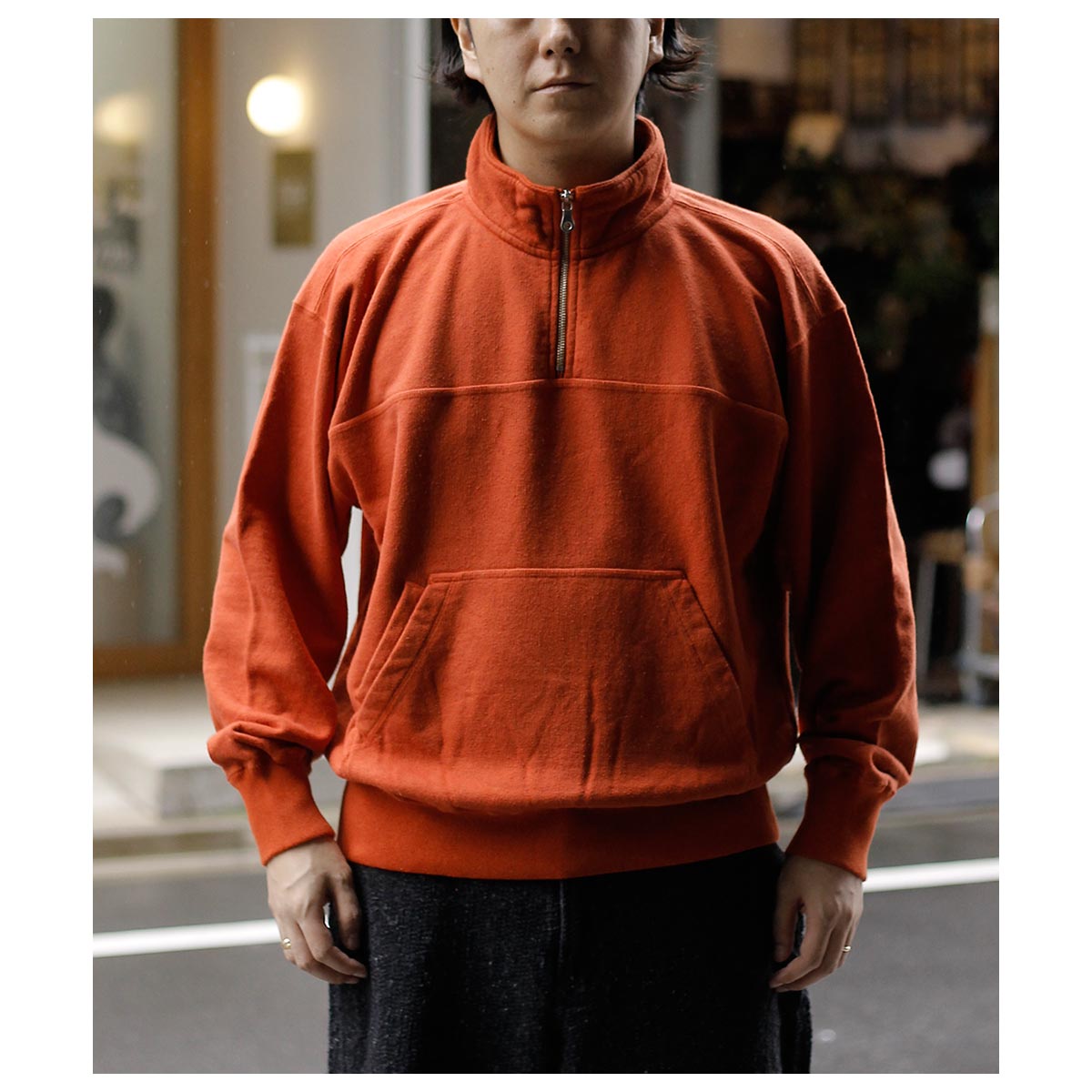 サウザンズ 1000S ネップド ハーフジップ プルオーバー NEPPED HALF
