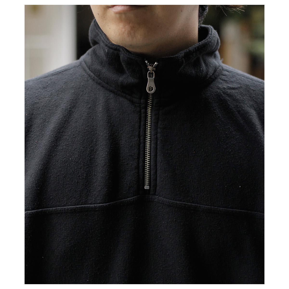 サウザンズ 1000S ネップド ハーフジップ プルオーバー NEPPED HALF