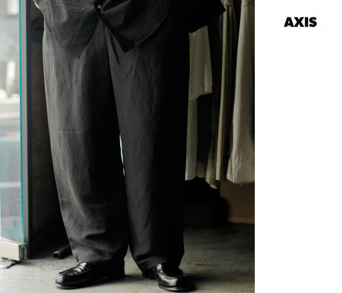 アクシス AXIS フィブリレイテッド シルク リネン ワイド イージー