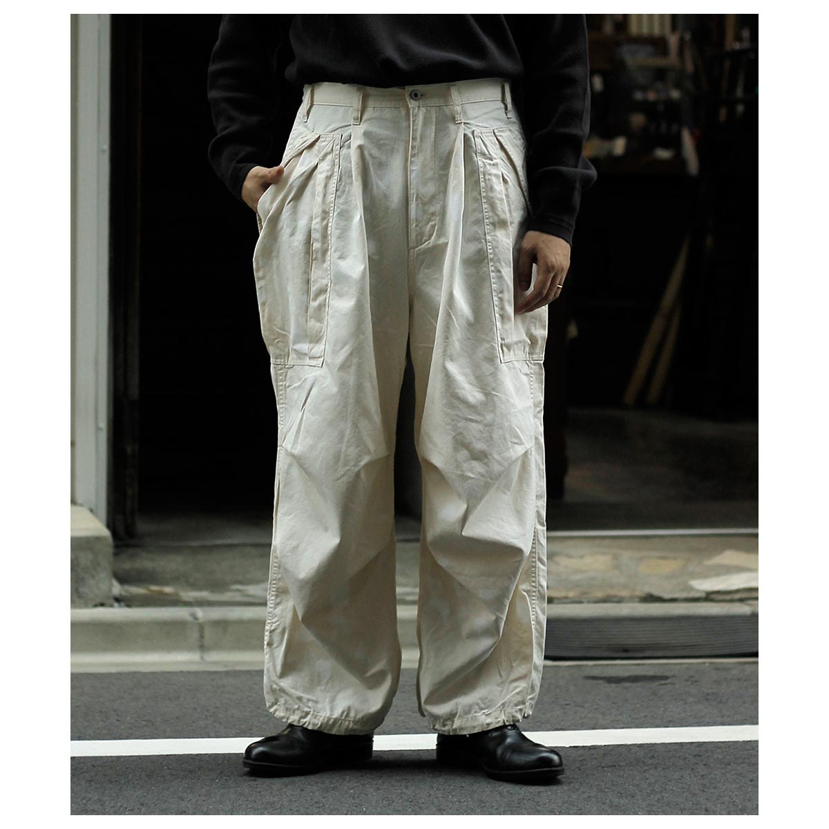 グランク GURANK ポプリン カモフラージュ カーゴパンツ Poplin