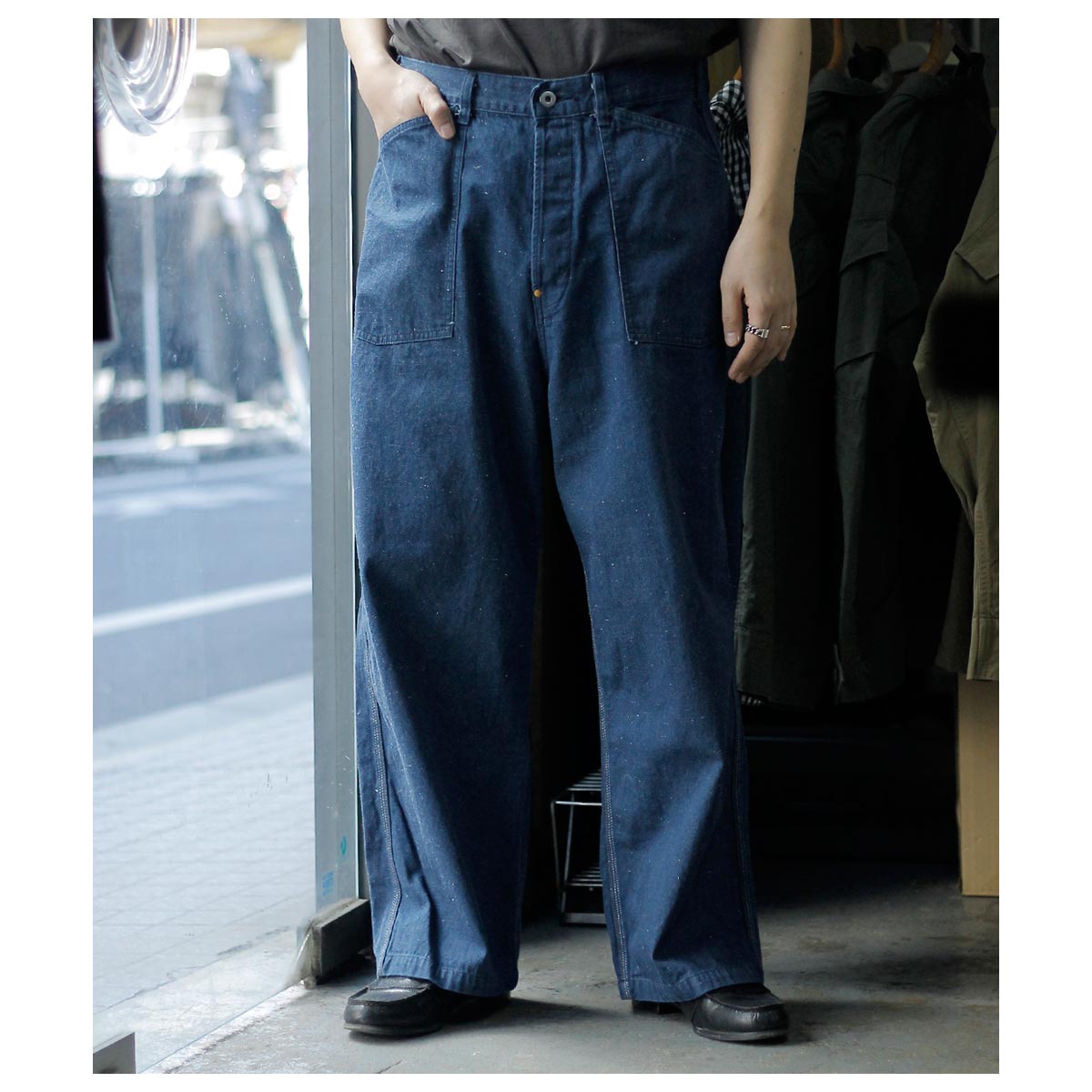 【着画あり】ペインターパンツ 100%コットン ヴィンテージ グランク GURANK 三本針ペインターパンツ 3stitch painter pants