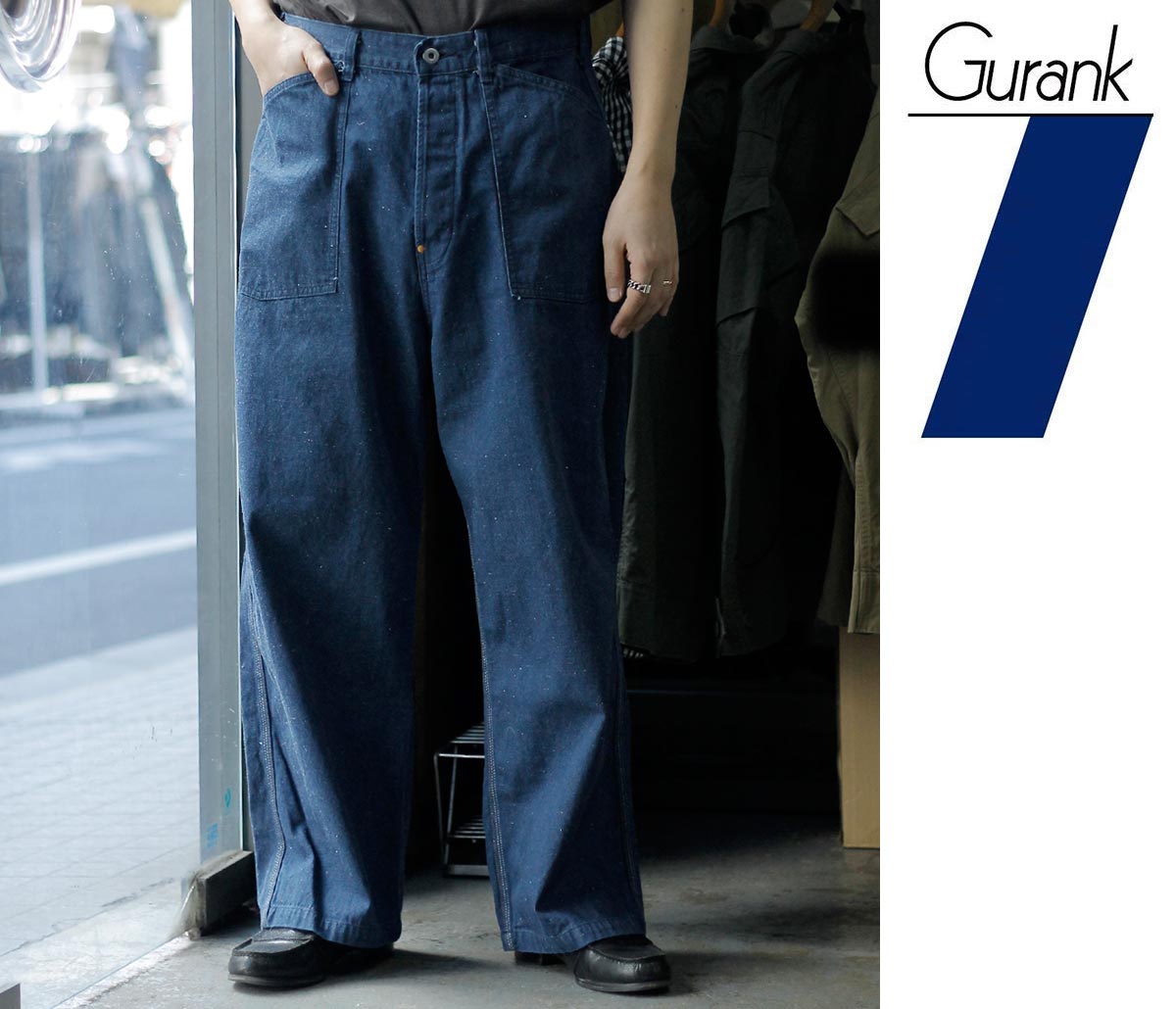 グランク GURANK 三本針ペインターパンツ 3stitch painter pants