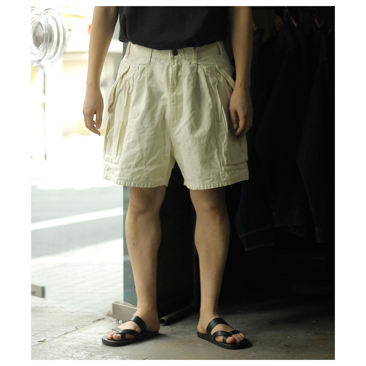 グランク GURANK コットンヘンプ カーゴ ショーツ CH Cargo shorts