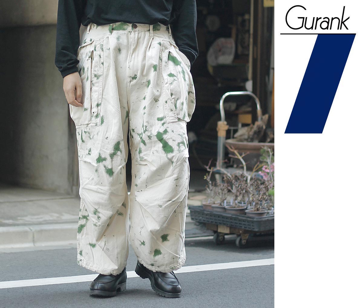 グランク GURANK カモ カーゴパンツ Camo cargo pants (2608X