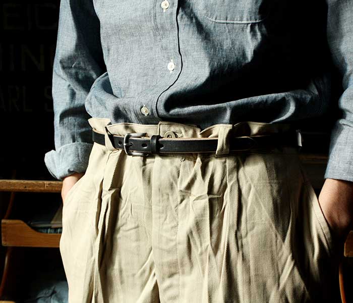 インテリム INTERIM 20mm オークバーク レザー ベルト 20mm OAK