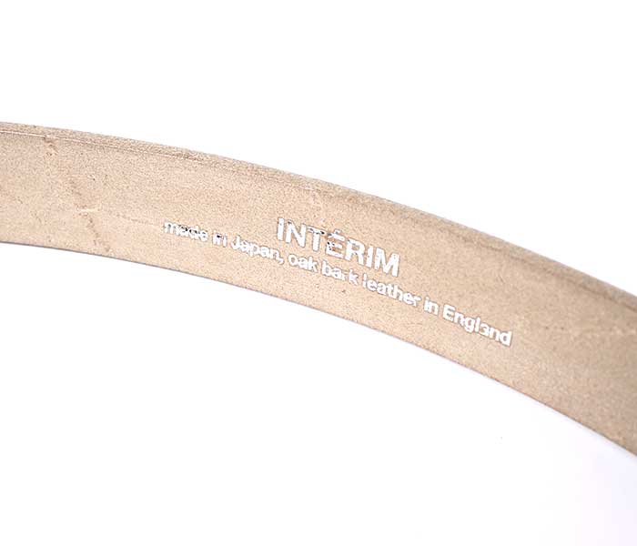 インテリム INTERIM 25mm オークバーク レザー ベルト 25mm OAK