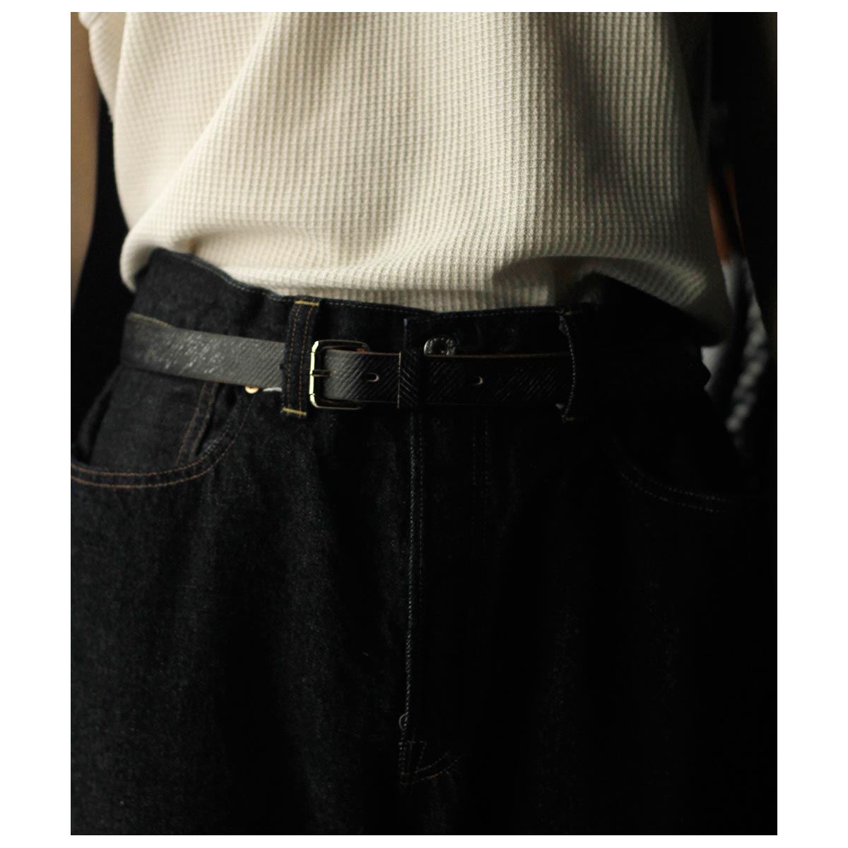 INTERIM インテリム　オークバークレザーベルト　25mm 25ss INTERIM インテリム オークバークレザーベルト 25mm 25ss