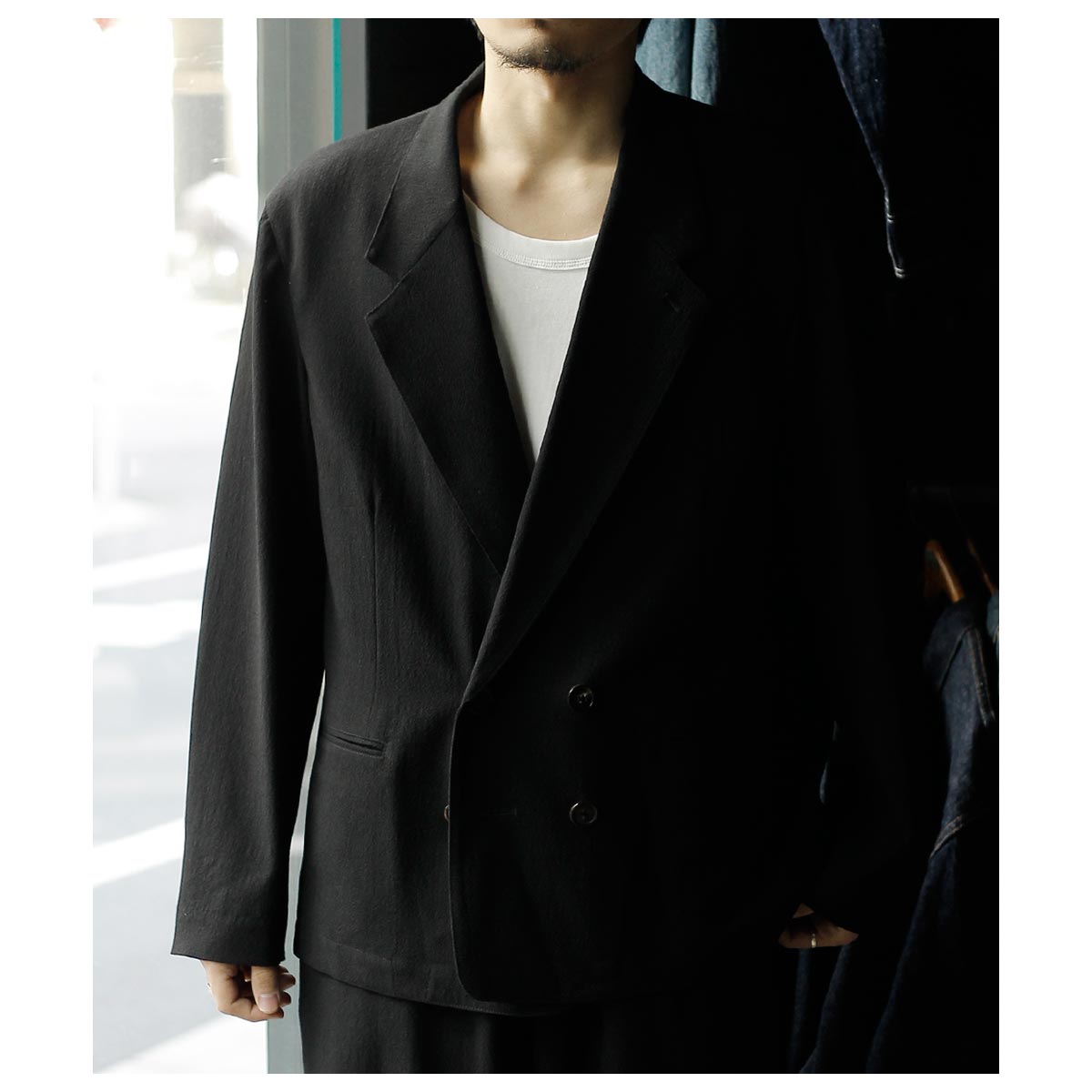 インテリム INTERIM ウール クレープ サブレ ベール デッドストック