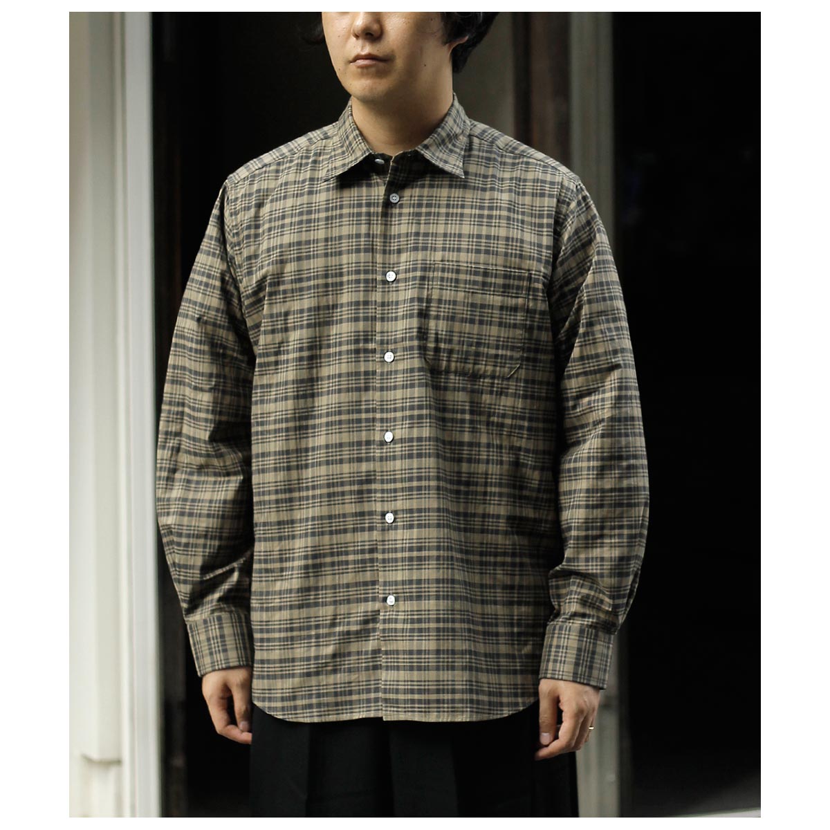 マナベ MANAVE スタンダード チェック シャツ standard Check Shirts