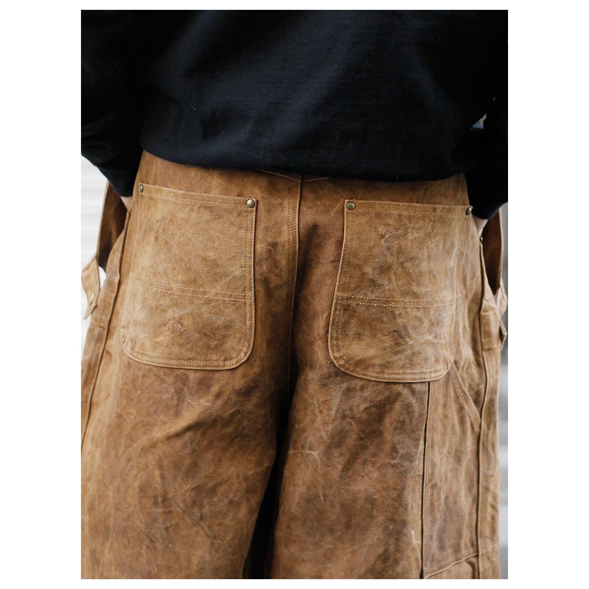 ニードルズ NEEDLES H.D.エプロンペインターパンツ 柿渋染め H.D.