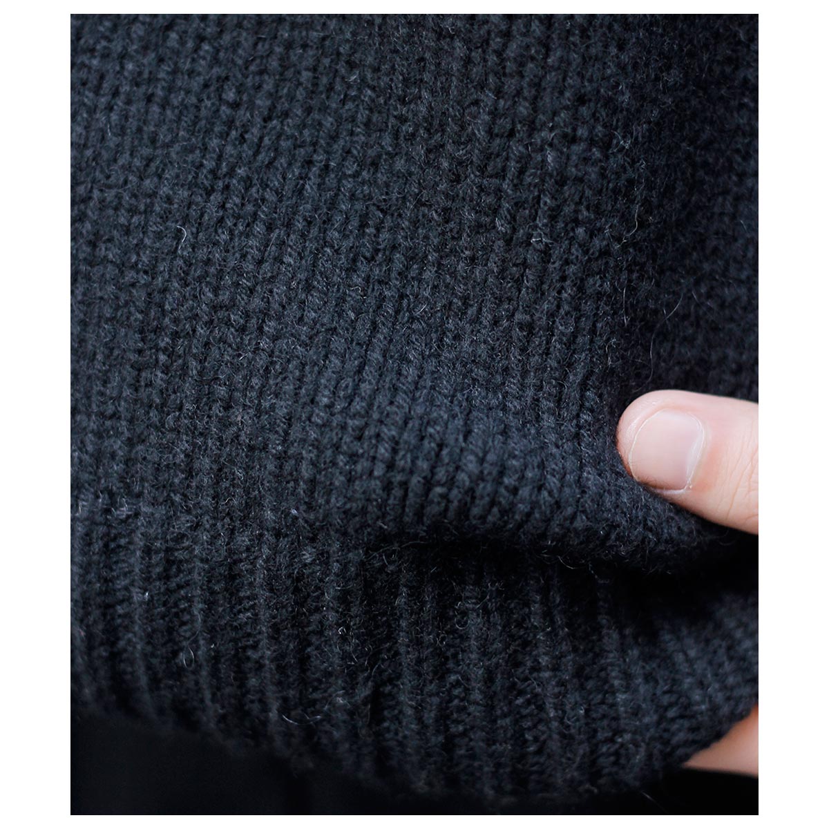 ノノット NONNOTTE ロー カウント ウールヤク ニット ドレーピング