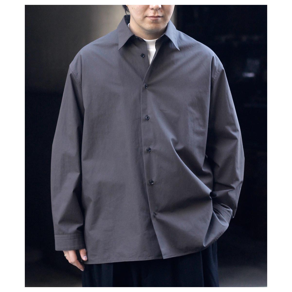 ノノット　nonnotte　25SS　ヘビーブロードシャツ ノノット nonnotte 25SS オーバーサイズシャツクリアヘビー