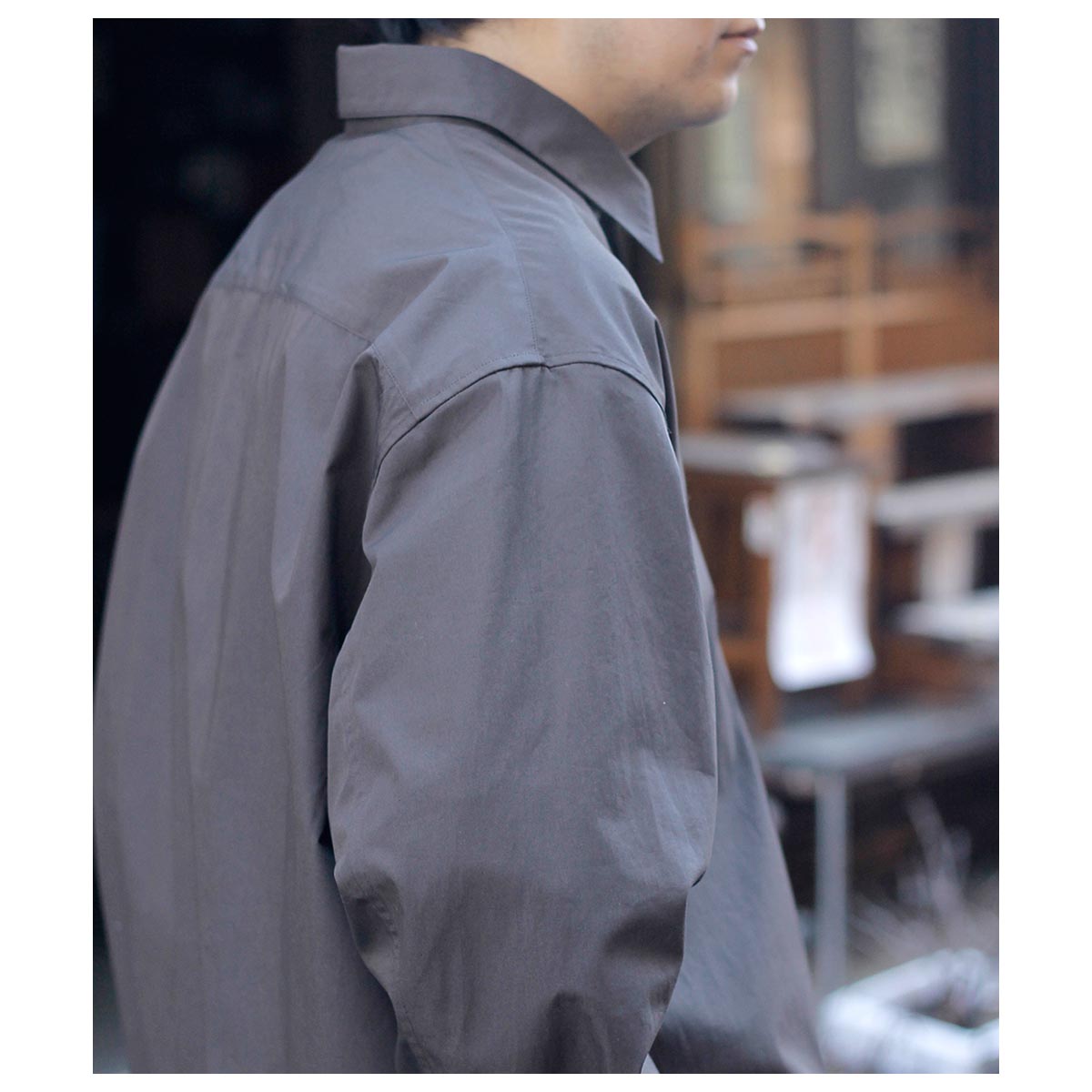 新品 nonnotte Oversized Shirt ヘビーブロード シャツ ノノット NONNOTTE クリア ヘビーブロード クロス オーバー