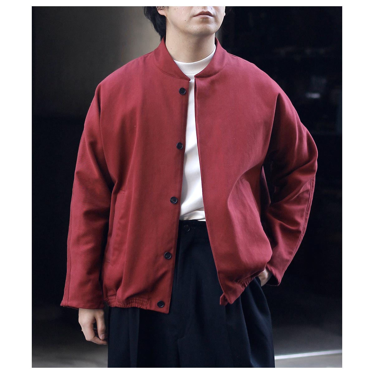 (未使用)nonnotte Draping gather blouson 未使用)nonnotte Draping gather blouson
