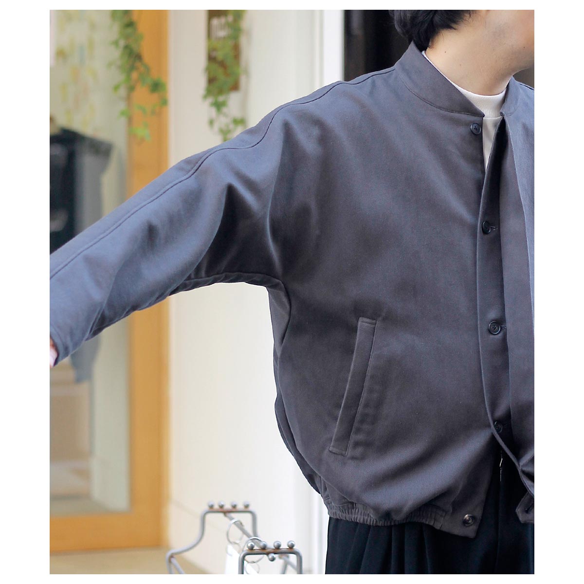 美品 nonnotte ノノット ドレーピング ブルゾン 5 リバーバレイト 美品 nonnotte ノノット ドレーピング ブルゾン 5