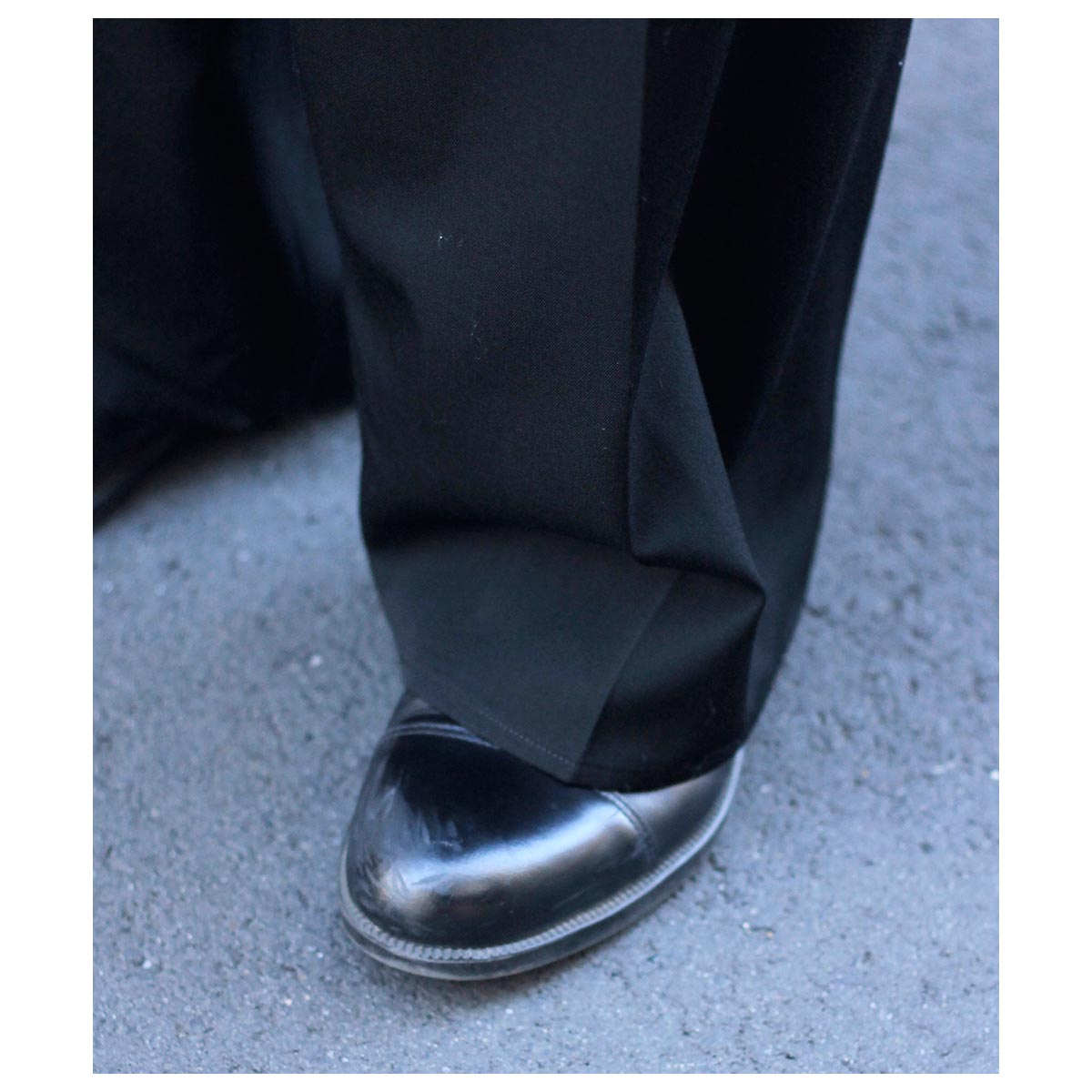 ノノット NONNOTTE ウール ギャバジン ドレーピング クロス ボックス