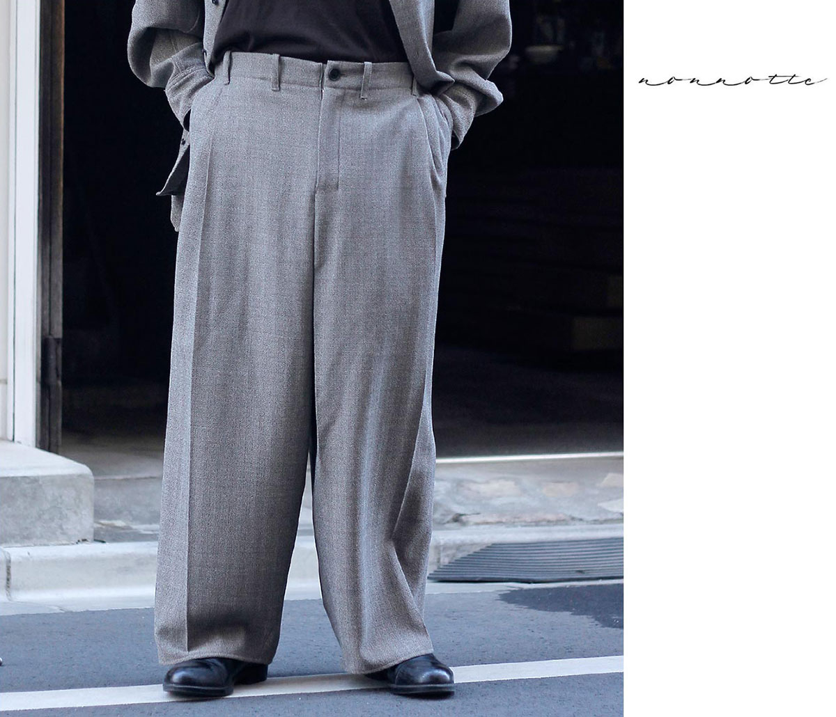 overcoat 23ss ストレートレッグトラウザー　ヘリンボーン overcoat 23ss ストレートレッグトラウザー ヘリンボーン