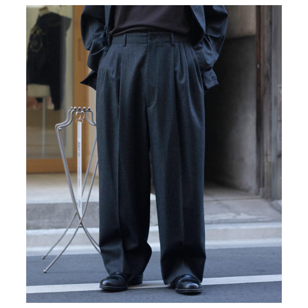 IRENE 23AW Shadow Plaid Pants 切替 トラウザーズ IRENE 23AW Shadow Plaid Pants 切替 トラウザーズ