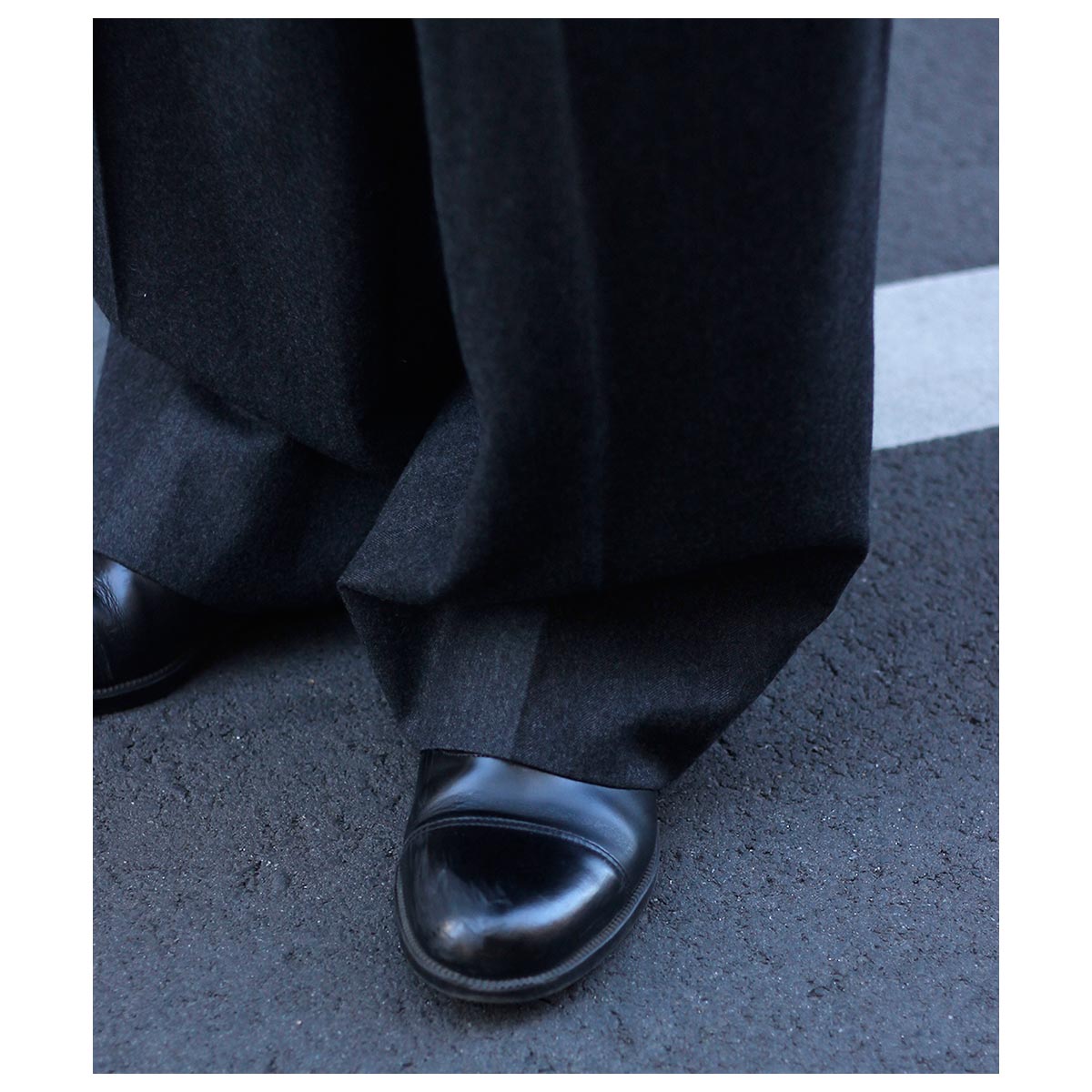 ノノット NONNOTTE シャドー ヘリンボーン フランネル 5タック