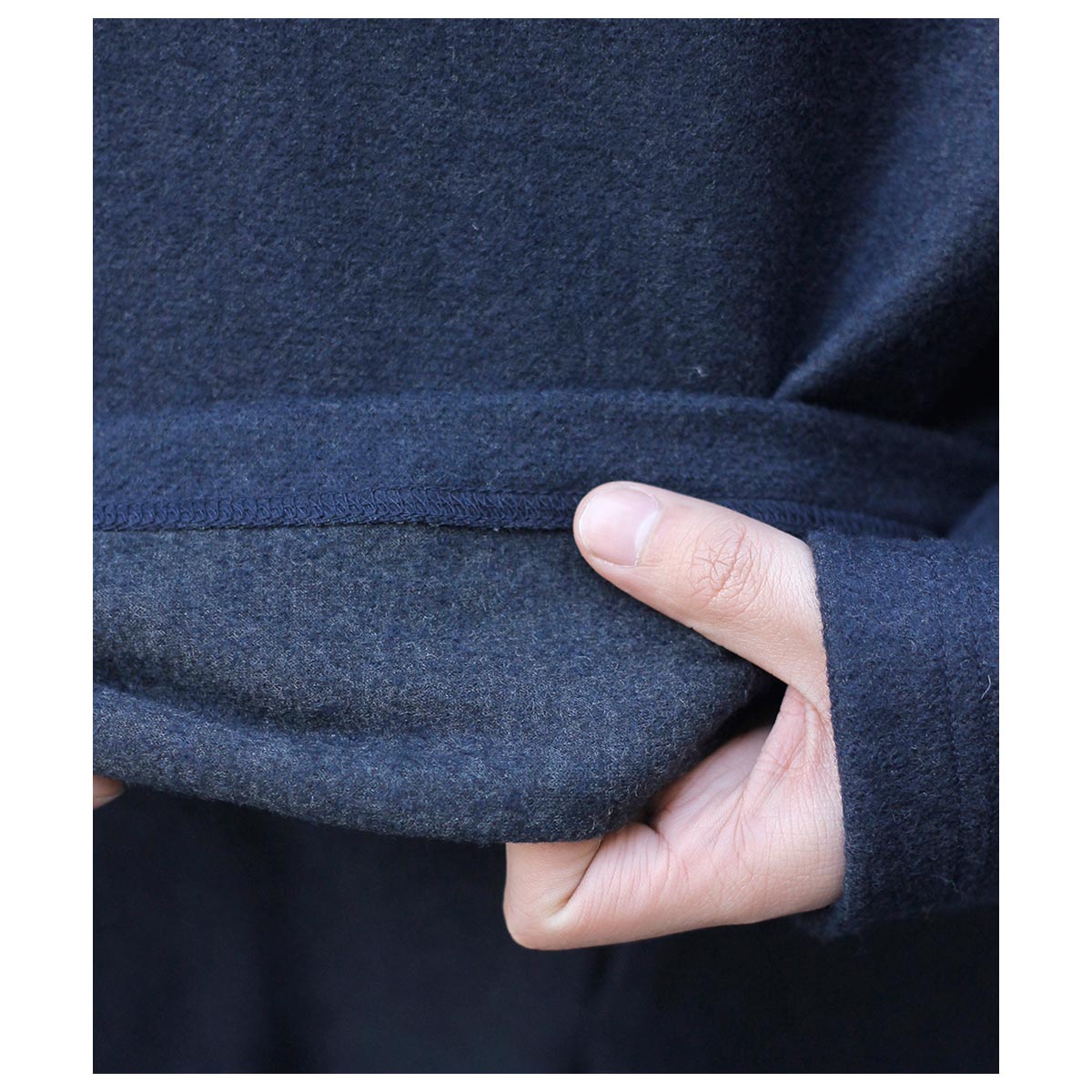 ノノット NONNOTTE スーパー120's ライトメルトン インレイ