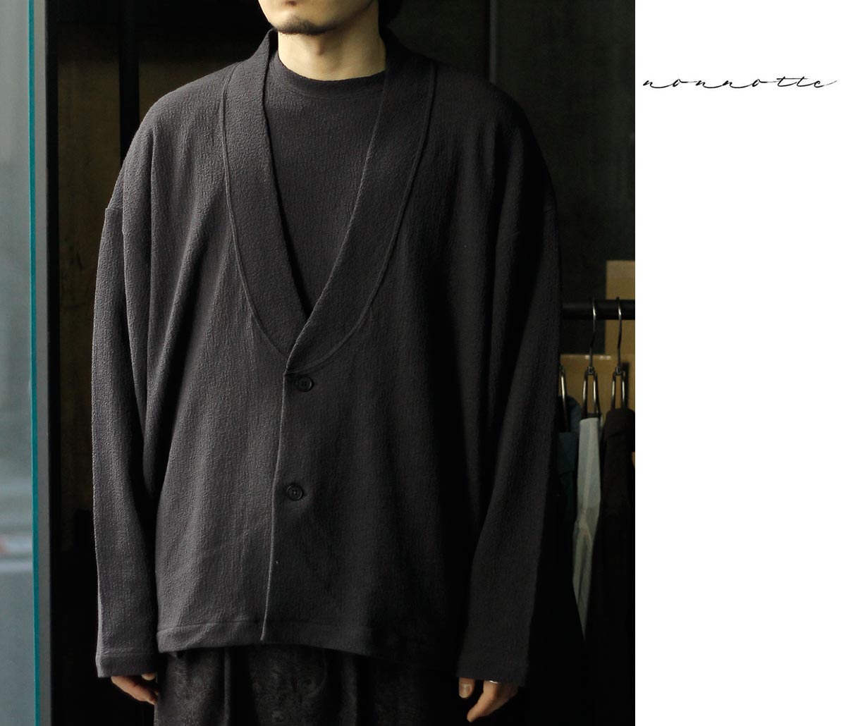 ノノット NONNOTTE ハード ツイスト オーストリッチジャージー