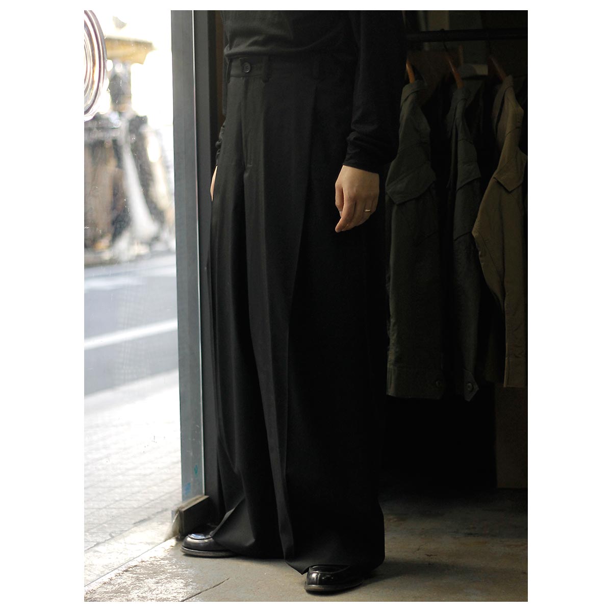 ノノット NONNOTTE オー・ド・テイラー ウール/ナイロン ドレーピング