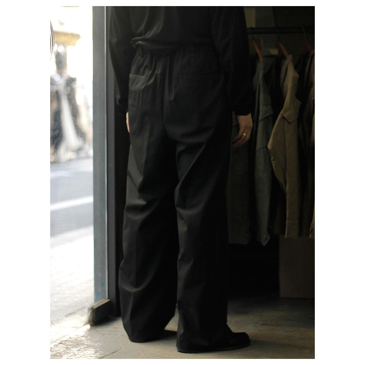 ノノット NONNOTTE オー・ド・テイラー ウール/ナイロン ドレーピング