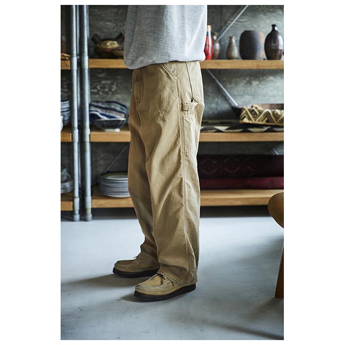 【未使用級】orslow オアスロウ ブラウンダック ペインターパンツ XS orSlow オアスロウ ダッド フィット ペインターパンツ ブラウン