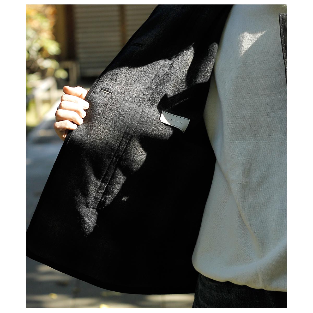 HELMUT LANG 変形 シルク ダブル ドレープコート ドローストリング HELMUT LANG 変形 シルク ドレープコート ダブル ドローストリング