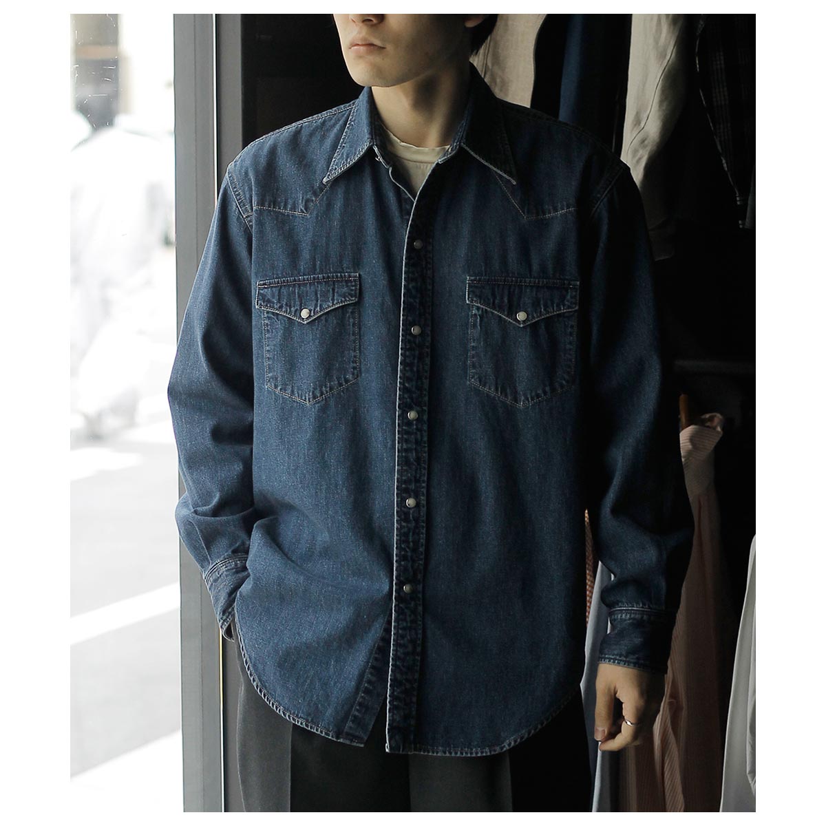 Sato様　WGデニムシャツsb サルト SARTO ライト デニム ウエスタン シャツ LIGHT DENIM