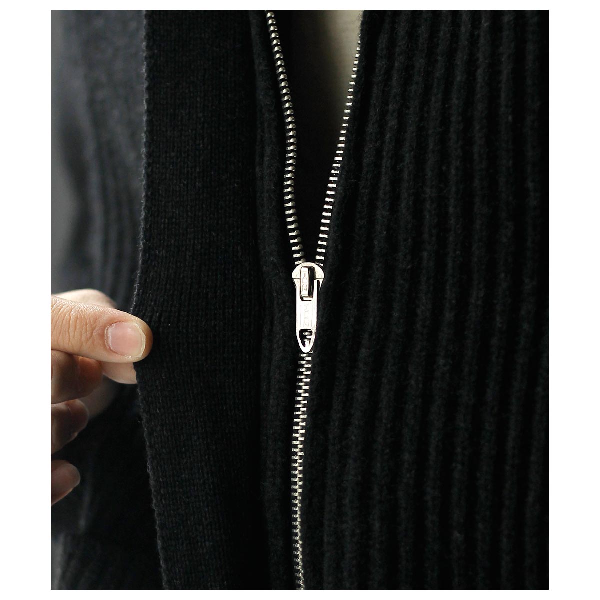 【中古】現行 SARTO サルト HEAVY WOOL RIB ZIP JACKET MOCHA ニット ジャケット ジップアップ ブラック 黒 ウール M サルト SARTO ヘビー ウール リブ ジップ ジャケット HEAVY WOOL RIB