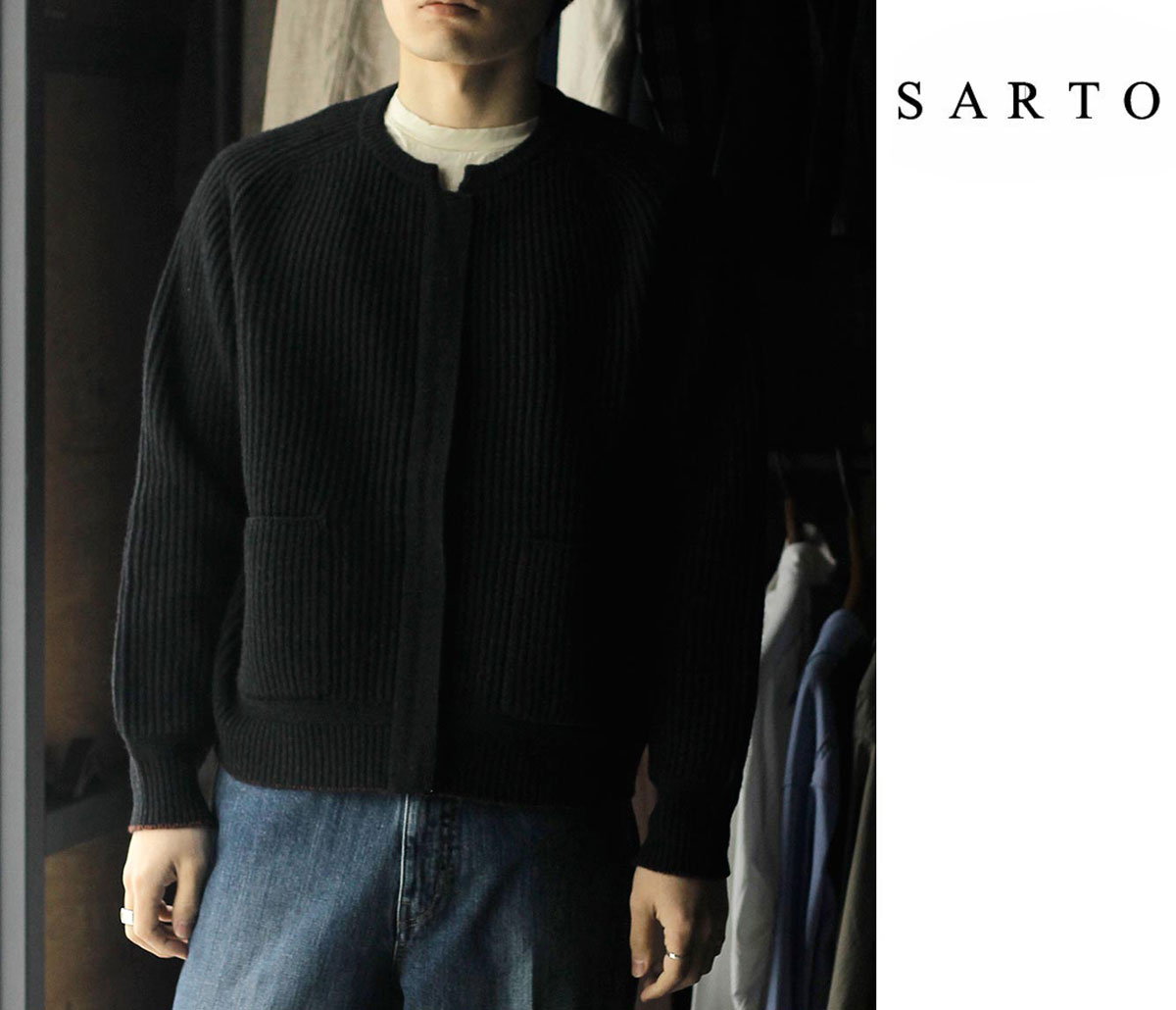 サルト SARTO ヘビー ウール リブ ジップ ジャケット HEAVY WOOL RIB
