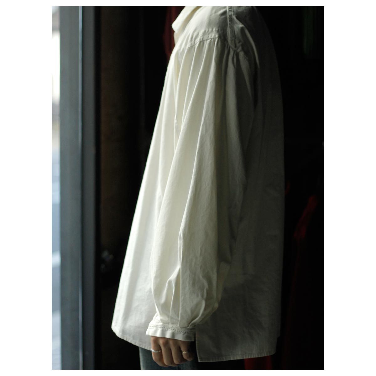 サルト SARTOコットン シャンブレー スキッパー シャツ COTTON