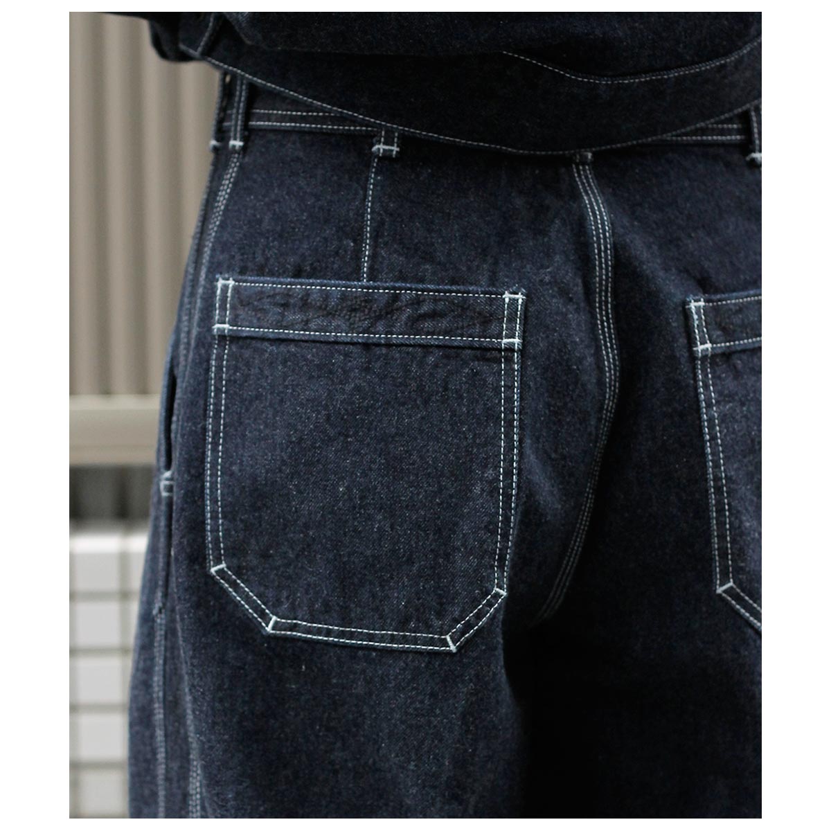 サルト SARTO 13.5oz ヘビーデニム エンブロイダリー タック ワイド
