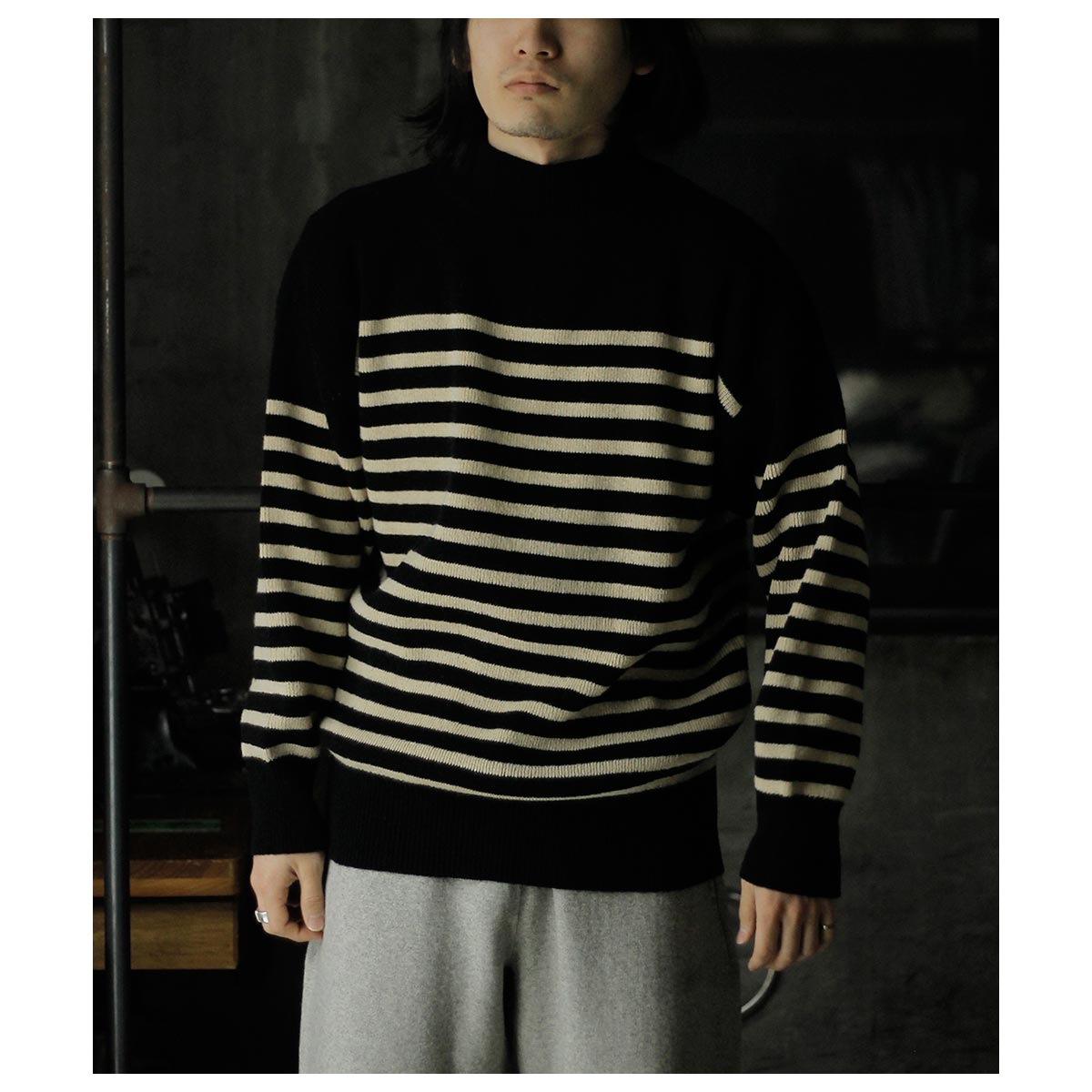 【slopeslow】シェットランドウール GOB sweater スロープスロー Slopeslow ハードツイスト シェットランドウール ゴブ