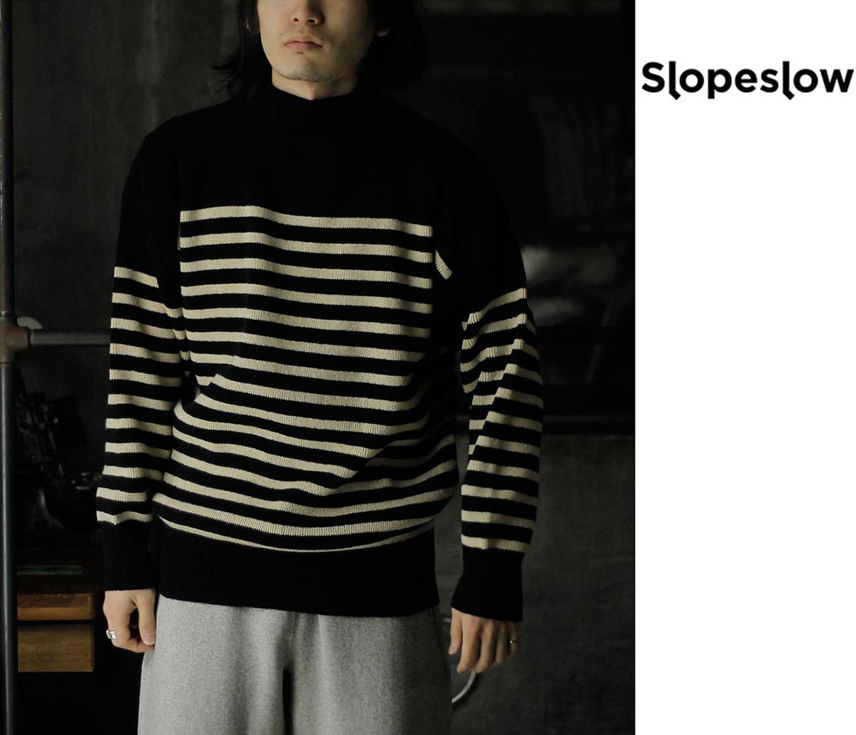 アルテリア ULTERIOR ツイステッドソフト 天竺 ヘンリーネック プル