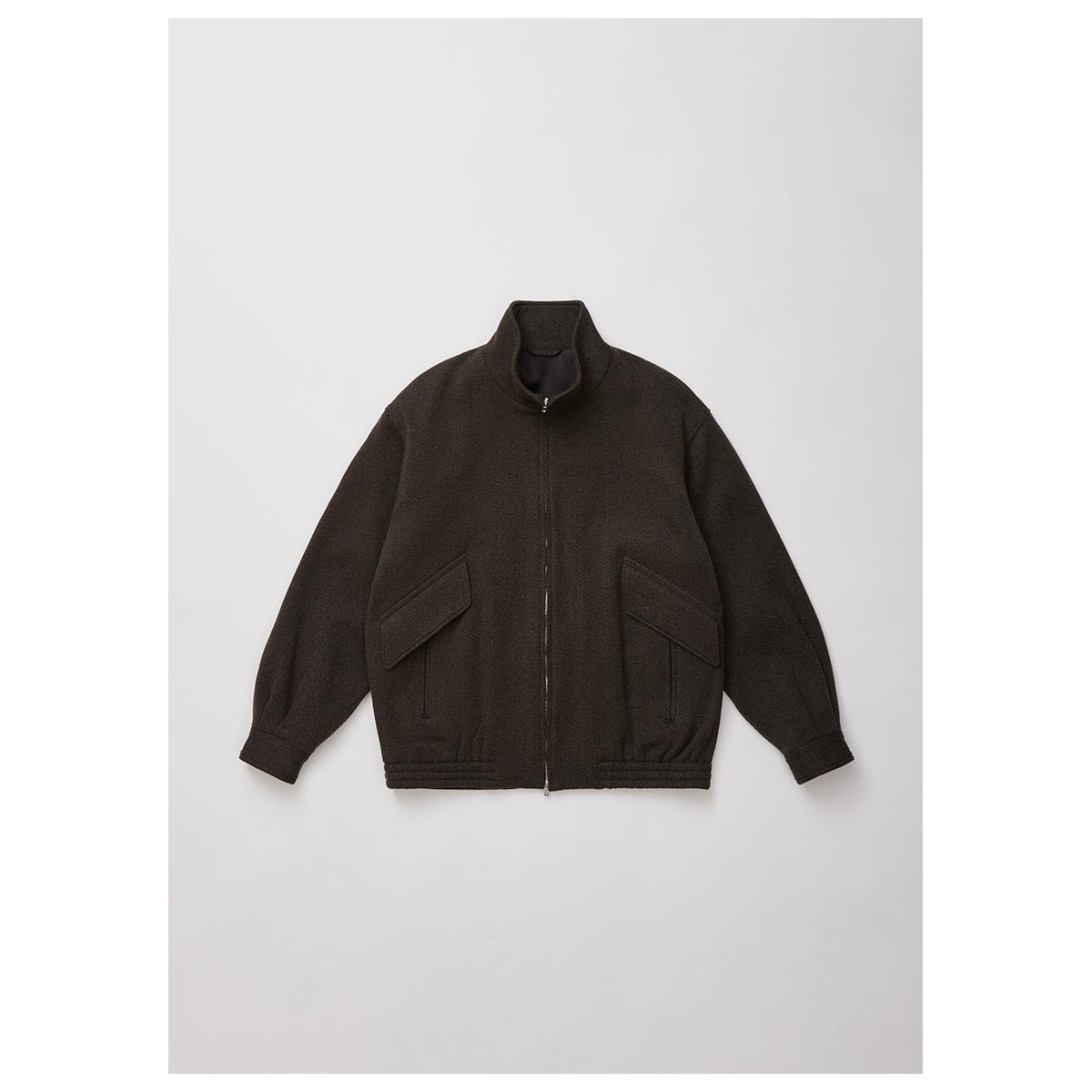 アルテリア ULTERIOR ウールシルク カージー ジップアップ ジャケット