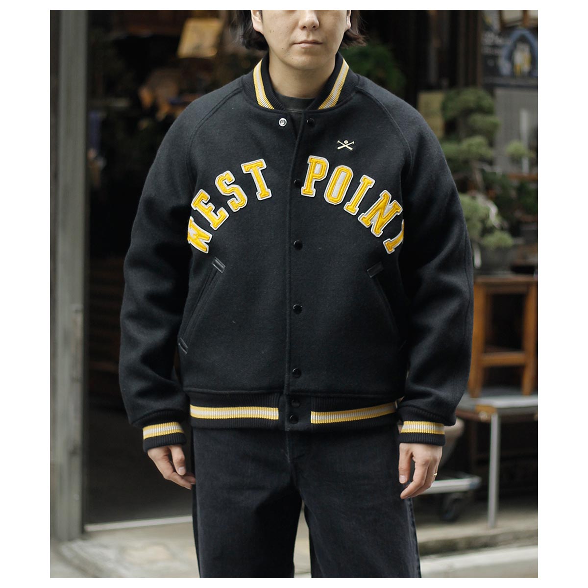 ウエアハウス WAREHOUSE 1950'S メルトン アーミー ヴァーシティ