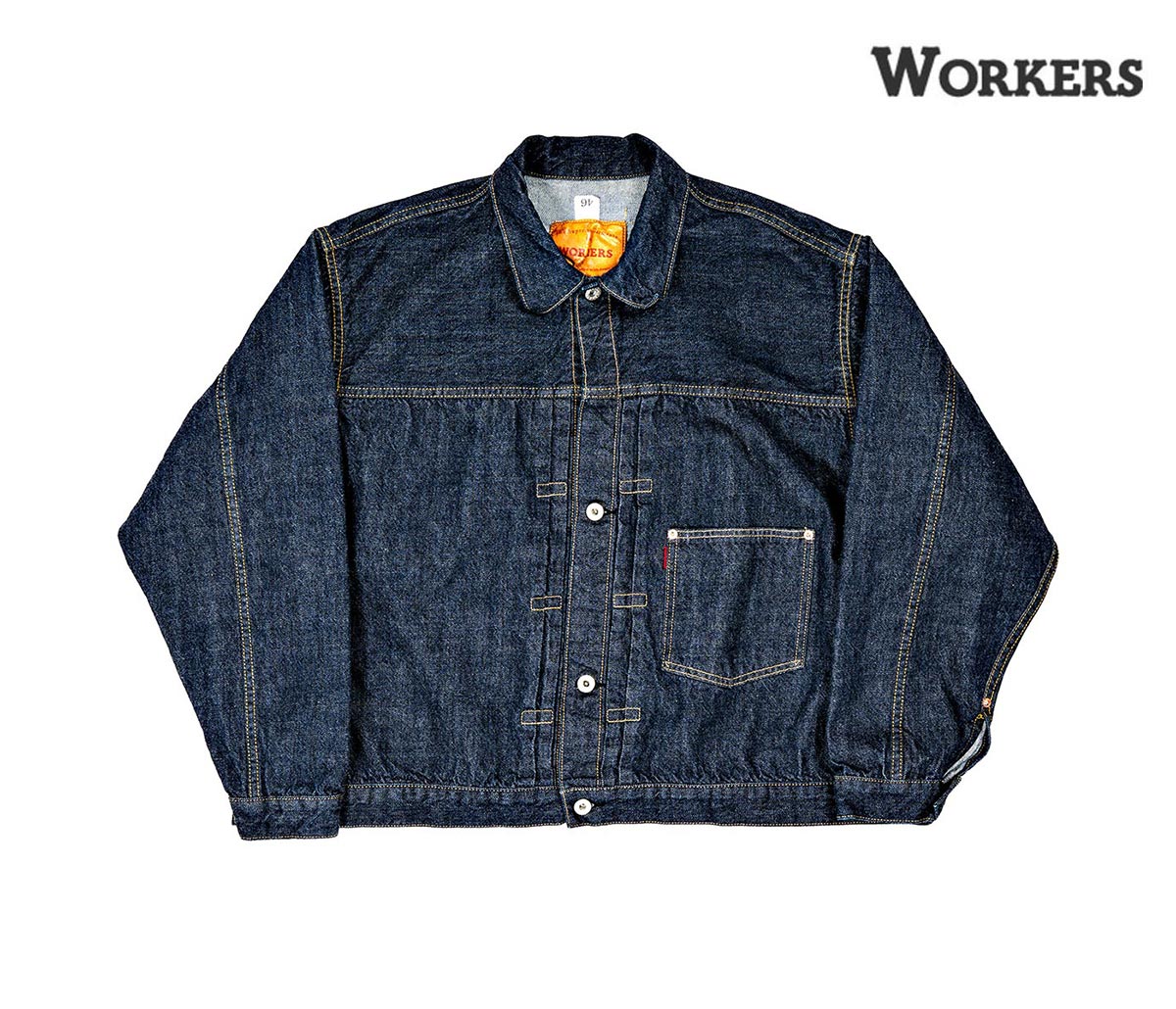 ワーカーズ WORKERS バックルバック 大戦 デニム ジャケット Tバック