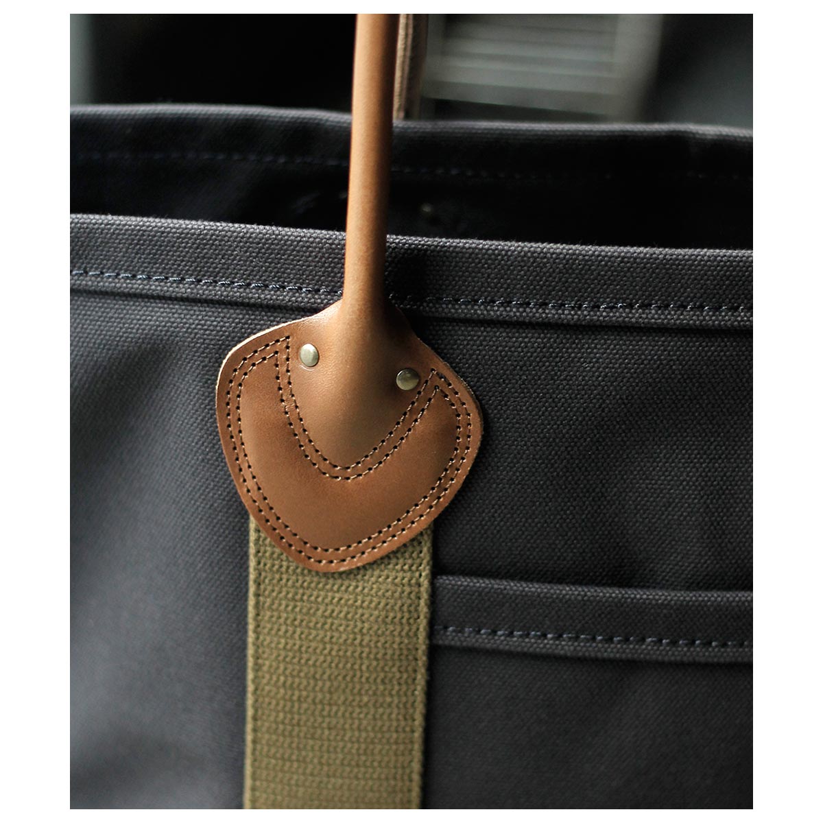 ワーカーズ WORKERS レザー ハンドル キャンバス トート バッグ