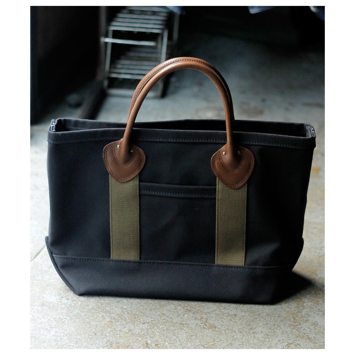 ワーカーズ WORKERS レザー ハンドル キャンバス トート バッグ