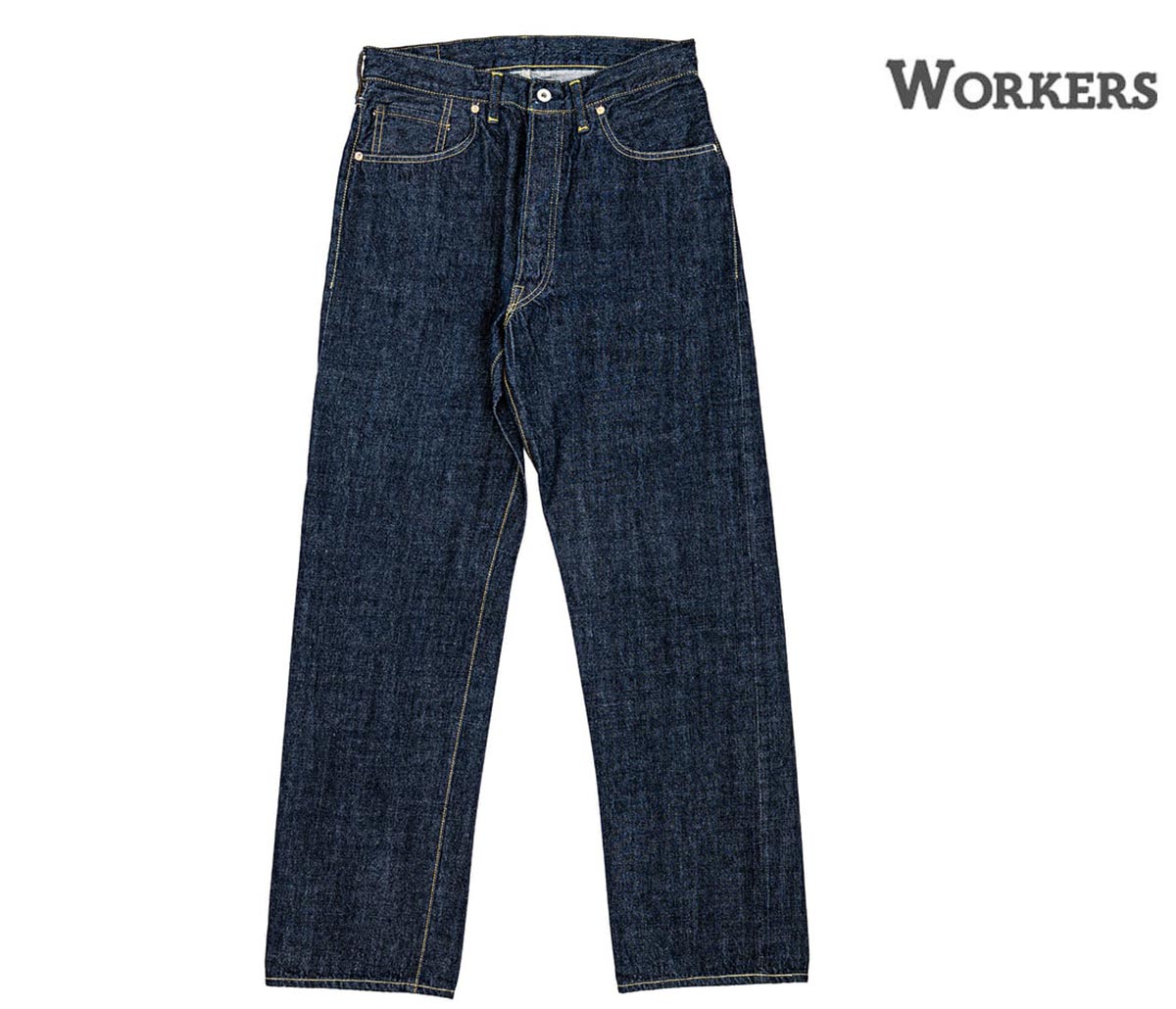 ワーカーズ WORKERS 大戦デニム ワイドストレートジーンズ Lot S801XX